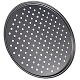 iplusmile Carbonstahl Perforierte Pizzapfanne 26cm Antihaft Backblech für...