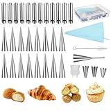yeeplant 35-teiliges Cannoli-Formen-Set zum Backen, Croissant-Formen aus...