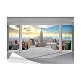 decomonkey Fototapete New York 350x256 cm XL Tapete Fototapeten Vlies...