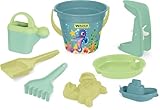 Wader 43250 - Replay Sandspielzeug Set mit 3,4 L Eimer, Schaufel, Rechen,...
