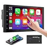 Haudio 7 Zoll 2 Din Radio Android mit Wireless CarPlay und Android...