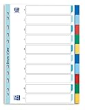 Oxford Kunststoff-Register A4, Strong-Line, blanko, 10-teilig, mit...
