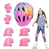 Dtaigou Kinder Schutzhelm Knie Und Ellenbogenset,Fahrradhelm Für Kinder...