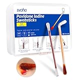 Svaha Povidon Jod-Tupferstäbchen – 50 Stück pro Box, einzeln verpackt,...