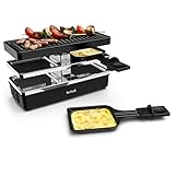 Tefal RE2308 Plug & Share Raclette | 400 Watt | 2 Pfännchen + Grillplatte...