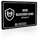 slimpuro RFID Blocker Karte DEKRA Geprüft - NFC Schutzkarte - Schutz vor...