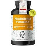 NATURE LOVE® Natürliches Vitamin C aus Bio Acerola Extrakt - 180 Kapseln...