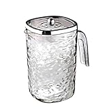 Wasserkaraffe mit Deckel, Eistee-Zubereitungskrug, bruchsicherer Wasserkrug...