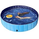 Yaheetech Hundepool faltbar, Planschbecken für Hunde 160 x 30 cm,...