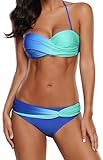 Ocean Plus Damen Neckholder Mehrfarbig Geraffte Tie Dye Bandeau Twist...
