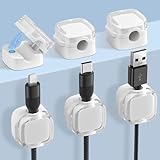 URAQT 6 Stück Kabelhalter Kabelclips, Kabelhalter Kabelclips Kabel...