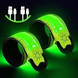 flintronic LED Armband Aufladbar, Reflective LED Leuchtarmband mit USB, Led...