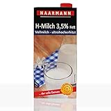 Naarmann H-Milch 3.5 Prozent, Drehverschluß, 12er Pack (12 x 1 l)...