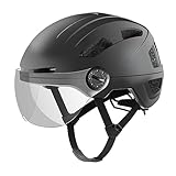 Fahrradhelm Herren, Damen Helm mit Magnetischem Visier Abnehmbarer...