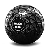 Yes4All NZQD Dynamische Slam Balls 4.5 kg, Schwarz, Medizinball für Kraft,...