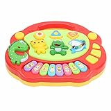 Dpofirs Niedliches Baby-Musikspielzeug mit Cartoon-Tiermuster und Licht,...