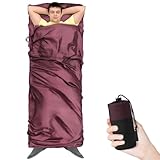 Sundom Hüttenschlafsack, Ultraleicht Reiseschlafsack Mikrofaser,...
