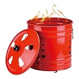 Feuerkanne mit Deckel | Brennende Fässer für den Außenbereich,...