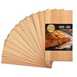 Langxinese Größere Zedernbretter zum Grillen von Lachs, 27,9 x 14,6 cm,...