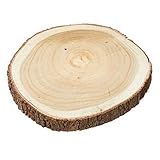Holzscheibe Baumscheibe Dekobrett Holz Holzbrett Brett Tischdeko Tablett Ø...
