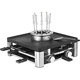 WMF Lumero 3in1 Gourmet Station für 8 Personen, Raclette Fondue Kombi,...