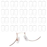 TIESOME 20 Paar Nasenpads Aus Silikon Zum Aufstecken, Nasenpads Brille zum...
