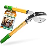 GRÜNTEK GRIZZLY Astschere mit Metall-Amboss, SK5-Stahl &...
