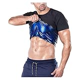 ASIYAN Sauna Shirt Herren Schwitzweste S-4XL, Sauna Weste Korsett Taille...