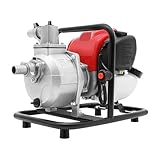 Schmutzwasserpumpe Benzin Wasserpumpe Tragbare 1200W Hochleistungs 4-Takt...