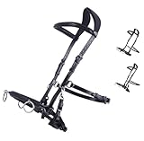 NETPROSHOP Leder Kappzaum Longierhilfe für Bodenarbeit Schwarz Größe...