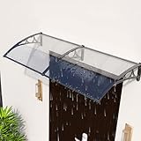 Wasserdichtes Polycarbonat-Türvordach, UV- und Regenschutz, Dachdeckung,...