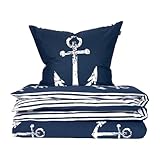 Schiesser Bettwäscheset Marina | 2-teilig | Maritim | Renforcé | 100%...