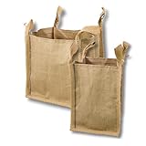 Jute Big Bag 35 x 35 x 50 cm 4 Stück | Jutesäcke in verschiedenen...