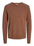 JACK & JONES Male Strickpullover mit Rundhals Plain Knitted Pullover