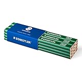 STAEDTLER 148 50 Zimmermann-Bleistift (oval-achtkant, Härtegrad hart, für...