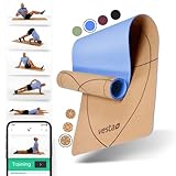 Vesta+ Yogamatte Kork TPE + Fitness App - Die nachhaltige Kork Yogamatte...