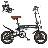 ESKUTE E Bike Herren F200, 14 Zoll Klapprad Elektrofahrrad, 36V 7.8Ah Akku...