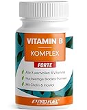 Vitamin B Komplex hochdosiert - 180 Tabletten - alle 8 B-Vitamine (B1, B2,...