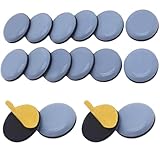 16 Stücke Teflongleiter Selbstklebend, Ø 25 mm Möbelgleiter Teflon, Blau...
