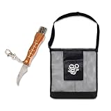 Flanacom Pilzmesser mit Bürste/Pinsel und Lineal zum aufklappen aus...