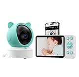 YOBWOK Babyphone mit Kamera Top Qualität 2K/3MP, 5 Zoll 360 Gard WLAN...