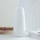 Keramik Vasen, Vase Weiß Boho Deko für Pampasgras, Trockenblumen...