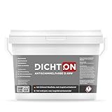 DICHTON Anti Schimmel Farbe 1l weiß matt - Feuchtraumfarbe,...