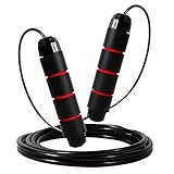 Bzavor Springseil Speed Rope Verstellbar, Springseil Erwachsene Fitness mit...