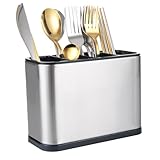 WOPPLXY 4 Fächer Besteckhalter, 13 x 18 x 8,6 cm Utensilienhalter Küche...