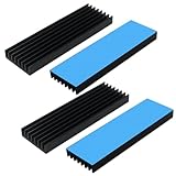 4 Stück Aluminium Kühlkörper,M2 SSD Kühlkörper, Kühler-Set...