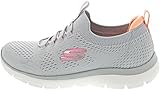 Skechers Summits Top Player Damen Sneaker, Gray Knit Pink Coral Trim, 40.5...