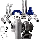 GT35 GT3582 Turbo mit 2,5 Zoll 64 -mm -Ladeluftkühlerleitungen mit R32 R33...