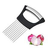 YPYMOD Edelstahl Zwiebelschneider Halter-Food Slice...