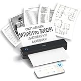 iDPRT Tragbarer Thermo Drucker, 300 DPI Mini Thermodrucker A4, Bluetooth...
